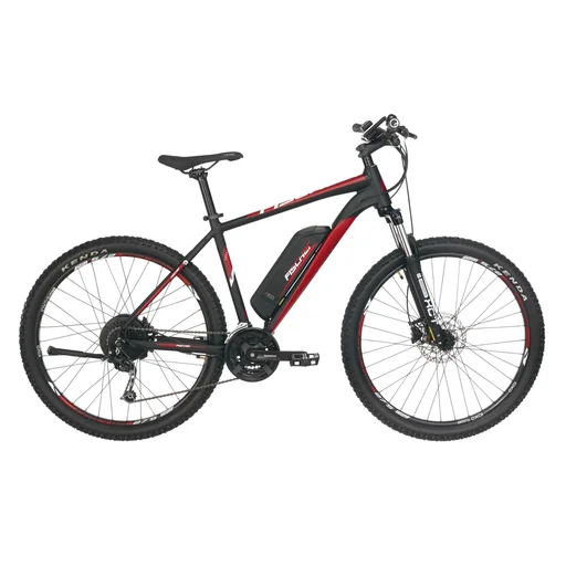 "Unisex E-Bike MTB, 27,5 Zoll, Rahmengröße 48cm, 10-Gang Kettenschaltung, schwarz matt, MONTIS EM 1726 image"