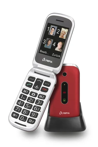 "Großtasten Klapphandy, rot image"