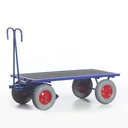 Handpritschenwagen, Traglast 700 kg, Ladefläche 1000 x 700 mm, Lufträder 260 x 85 mm