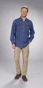 Jeanshemd in Farbe bluestone, Gr.4XL