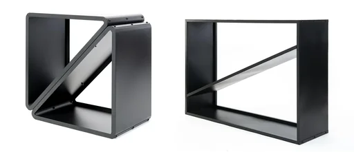 "Kaminholzregal Kaminholzregal 114,5 x 35 x 80 cm Schwarz image"