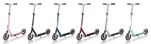 "NL 205 Deluxe Tretroller, 205 mm, ABEC 7, Handbremse, höhenverstellbar, Frontfederung, Klappmechanismus, pink image"