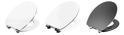 "WC-Sitz "Prime" mit Absenkautomatik, FSC, Weiß steel image"