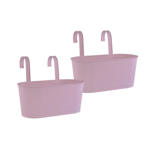 "Übertopf Pink aus Metall 2er Set image"
