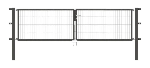 "Doppeltor-Set Flexo inkl. Pfosten 3 x 1,2 m anthrazit image"