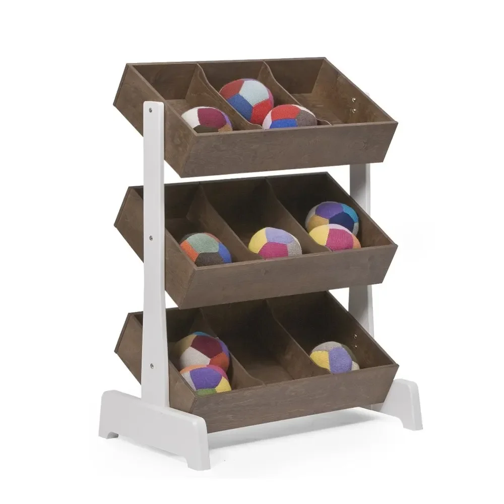 "Oeuf Spielzeugregal Walnuss weiß image"