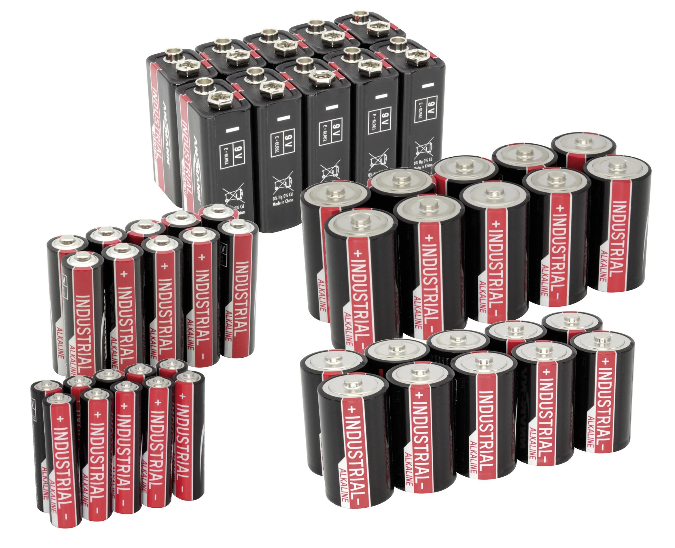 Industrial Alkaline Mono D Batterie - 10 Stück