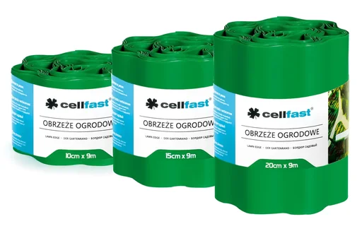 "Rasenkante grün 15cm hoch und 9m lang image"