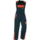 Schnittschutz Latzhose, schwarz, Gr. 58