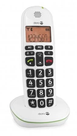 Analoges DECT-Telefon PhoneEasy 100w schwarz mit Telefonbuch bis zu 20 Einträgen
