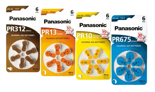 "Zink-Luft Hörgerätebatterien ORANGE PR13 - 6 Stück image"