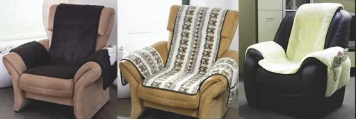 "Sesselschoner mit Armlehnen, reine Schurwolle, Folklore-Muster image"