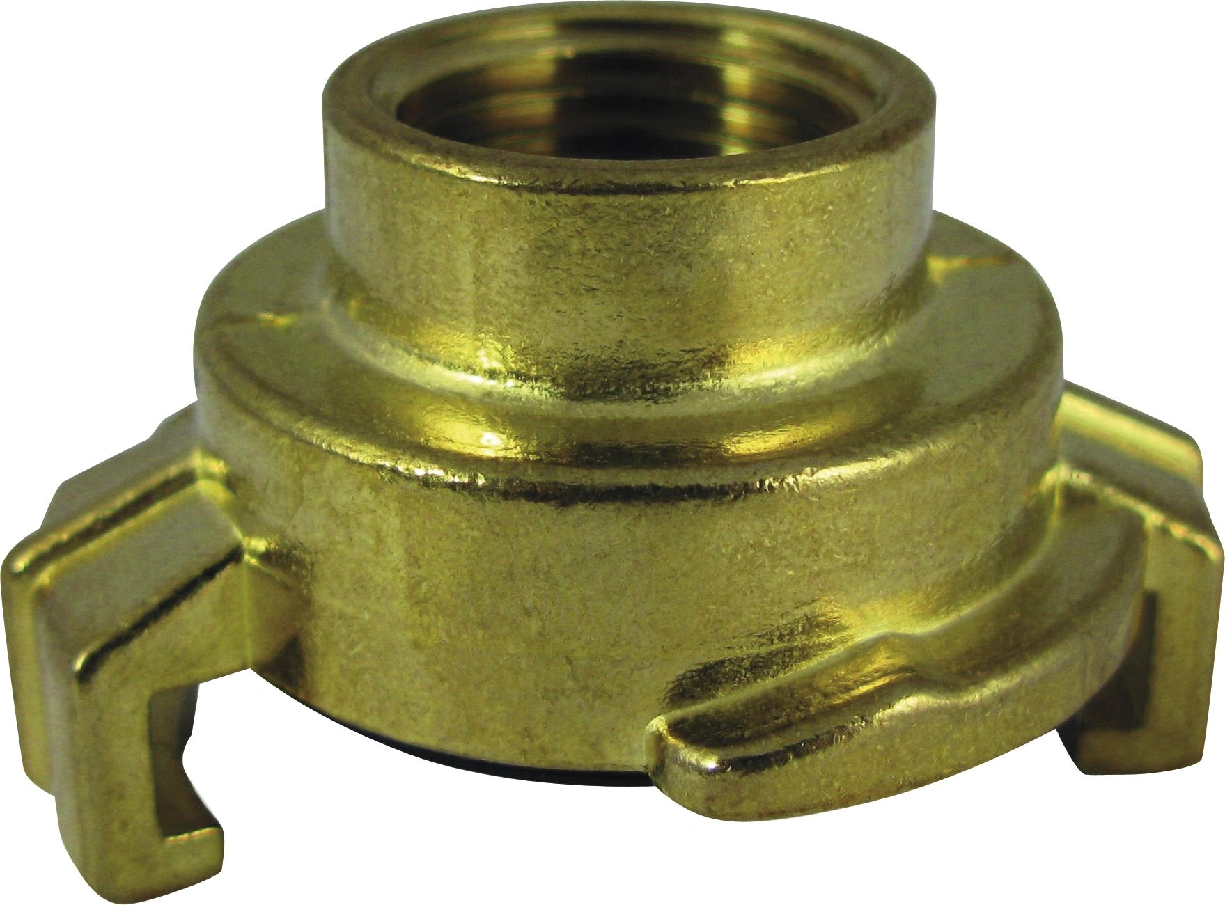 Schnellkupplung aus Messing, Gewindestück mit 1/2" Innengewinde, Nockenweite 40 mm