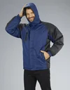 Jacke mit Kapuze, Farbe marine/schwarz, Gr.L