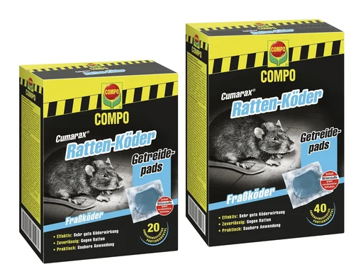 "Ratten-Köder Cumarax, anwendungsfertige Beutel, 20 x 10 g image"