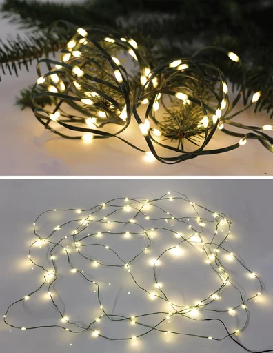 "LED Lichterkette mit 200 warmweißen LEDs image"