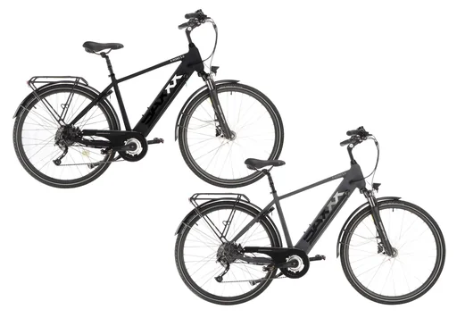 "Herren Trekking E-Bike, 28 Zoll, Rahmenhöhe 50 cm 9-Gang Kettenschaltung, schwarz, Kempten image"