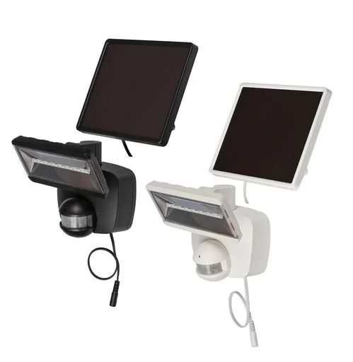 "Solar LED Strahler "SOL 800 plus" mit Infrarot-Bewegungsmelder - IP44 in weiß image"