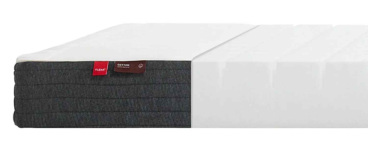 "Flexa Schaumstoffmatratze - Sleep, mit Baumwollbezug, Größe: 90 x 190 cm image"