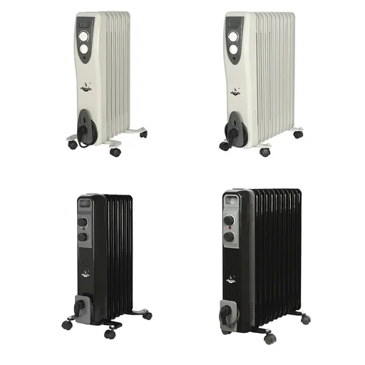 "Mobiler Ölradiator, weiß, 11 Rippen image"