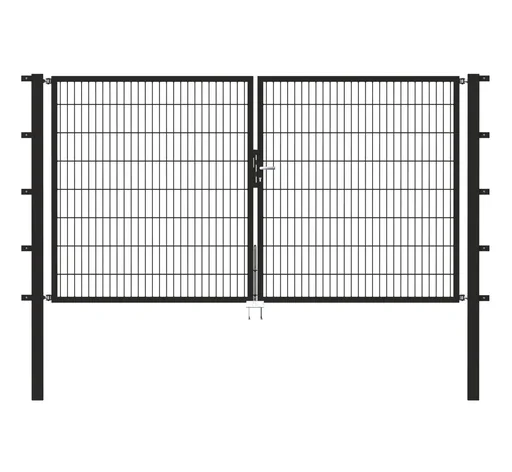 "Doppeltor Flexo mit Zubehör, anthrazit, Breite 400 cm, Höhe 160 cm, PF: 8 x 8 cm image"