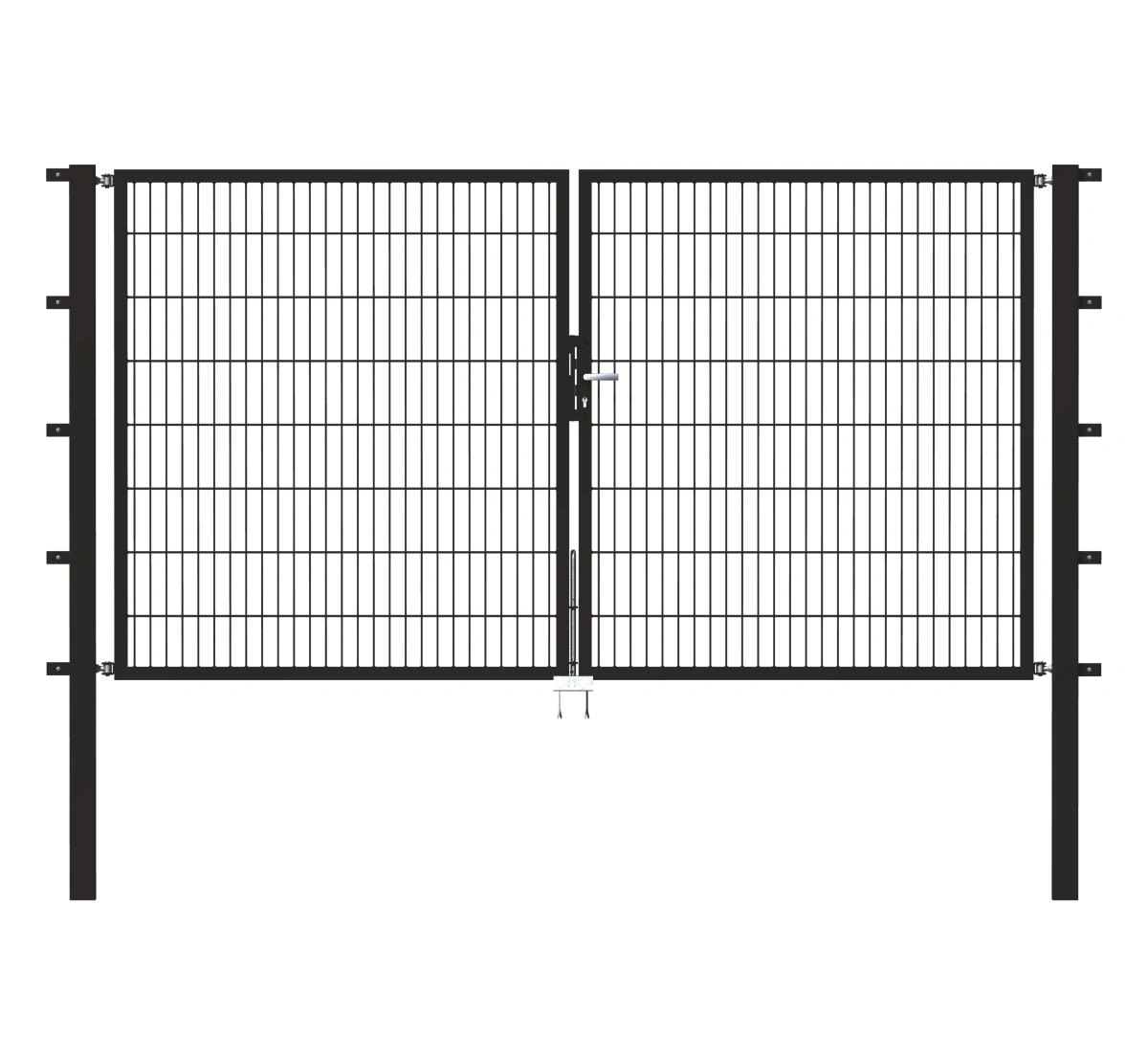 Doppeltor Flexo mit Zubehör, anthrazit, Breite 400 cm, Höhe 80 cm, PF: 8 x 8 cm
