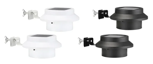 "LED Solar Dachrinnenleuchten, 2er Set, schwarz image"