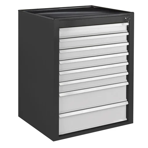 "Schubladenschrank / Werkzeugschrank mammut, 8 Schubladen, RAL 7016 / 7035 image"