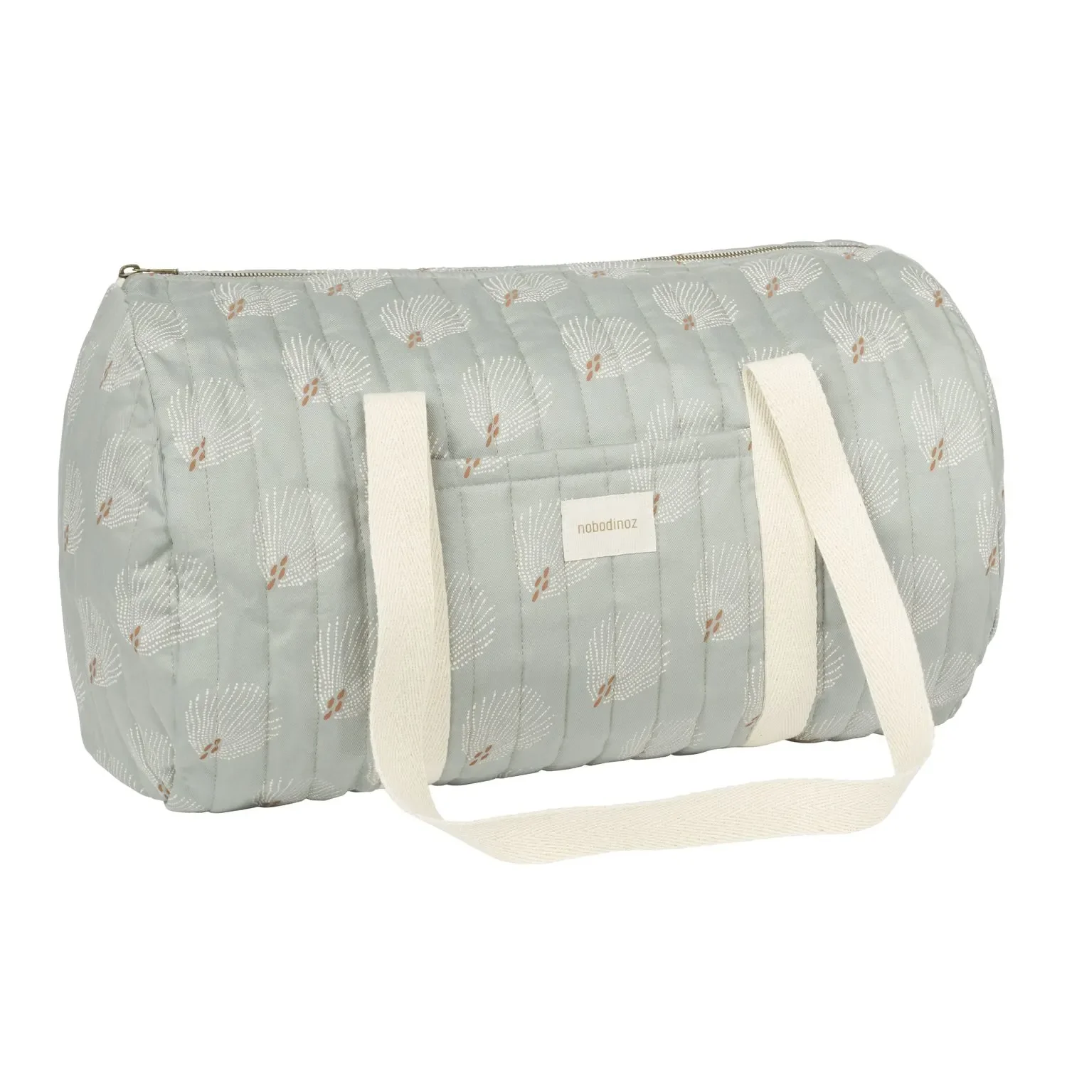 "Nobodinoz STORIES Alltagstasche, Unterarmtasche, 45 x 30 x 30 cm, Farbe: Weißer Gatsby/ antikgrün image"