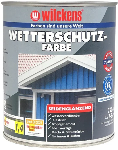 "Wetterschutzfarbe RAL 7001, silbergrau, 750 ml image"