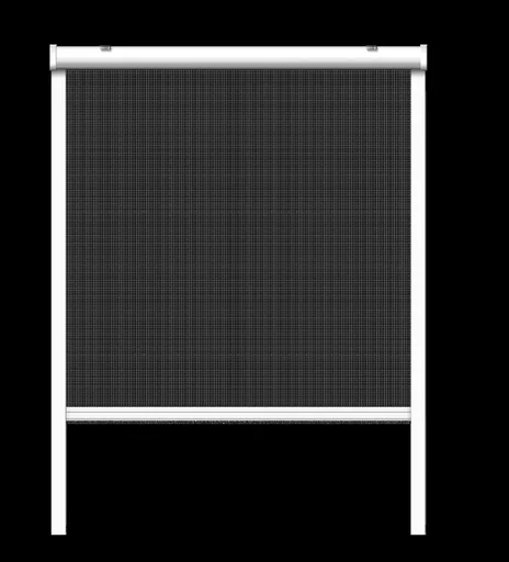 "Insektenschutzrollo für Fenster, Farbe weiß, 130 x 160 cm image"
