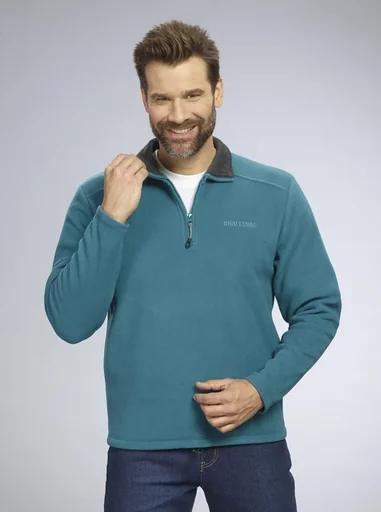 "Fleeceshirt mit Reißverschluss, Farbe grün, Gr.M image"