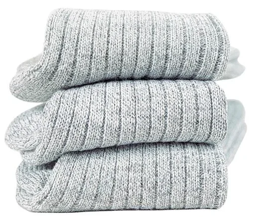 "Norweger Socke, 3er Pack, grau, Größe 39/42 image"
