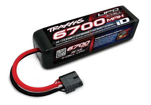 "6700mAh 14,8V 4-Zellen 25C TRAXXAS LIPO mit iD-Stecker image"