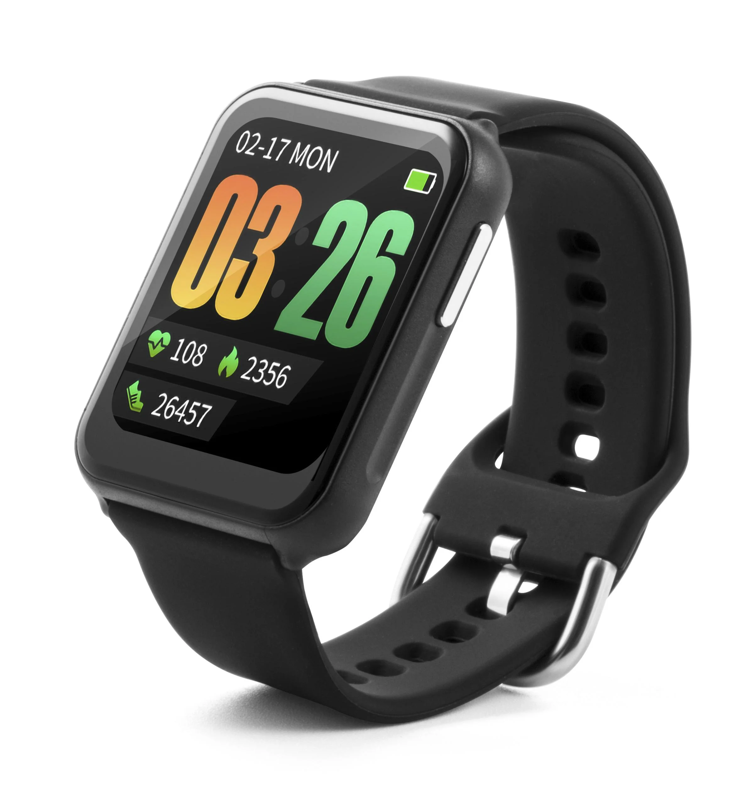 Smartwatch mit Überwachung der Körpertemperatur, der Herzfrequenz und Schlafaktivität