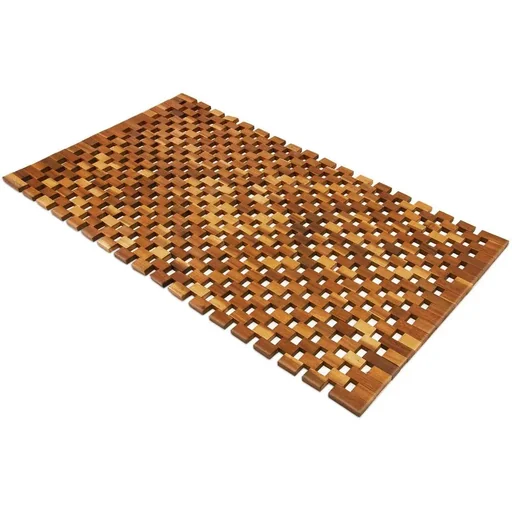 "Badematte - Duschvorleger Bali | 80 x 50cm | Akazienholz | FSC-Label image"