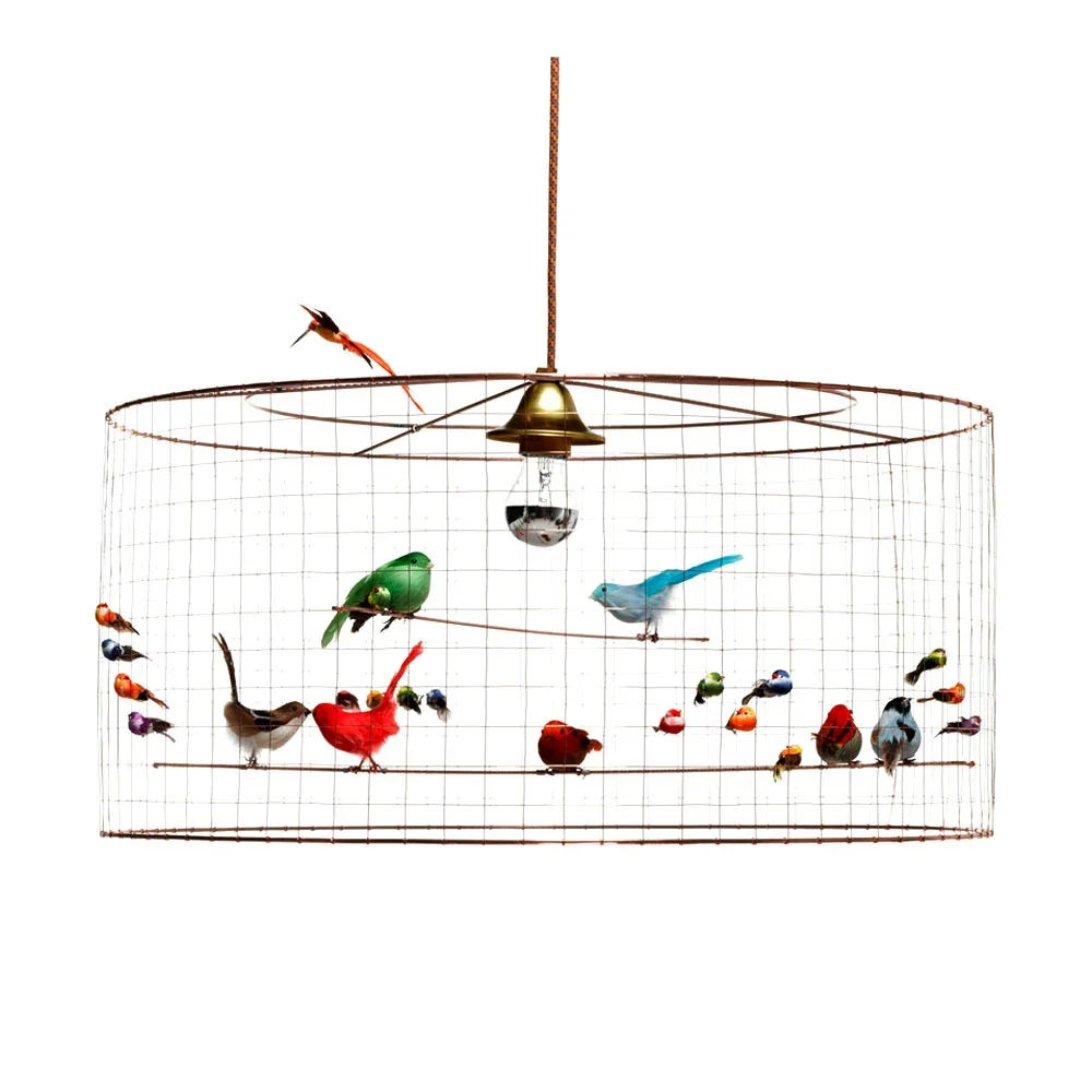 Challières Pendellampe Vogelvoliere gross & flach