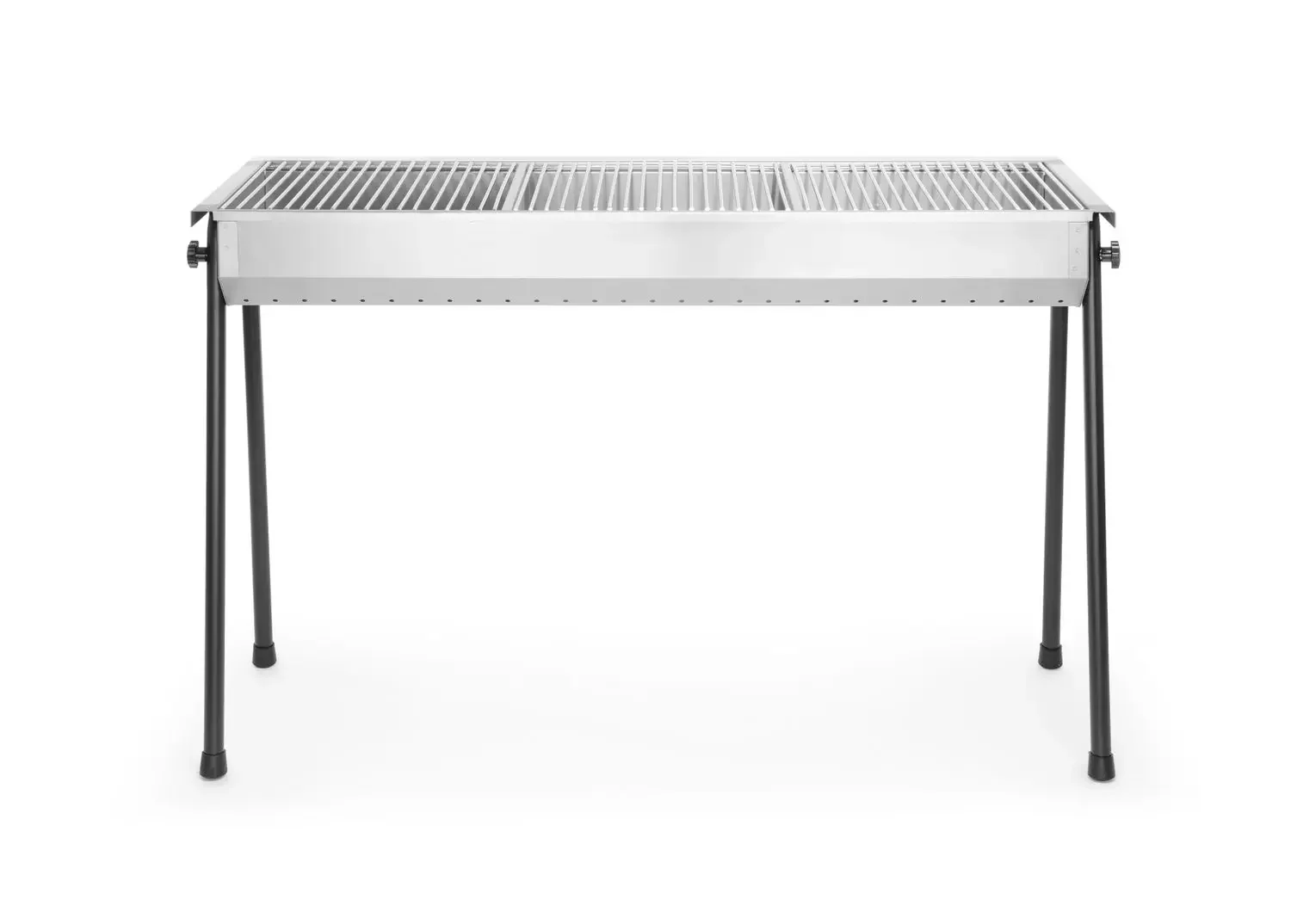 "Charcoal grill - made of stainless steel, 3 grids 345x345 mm, removable feet  image"