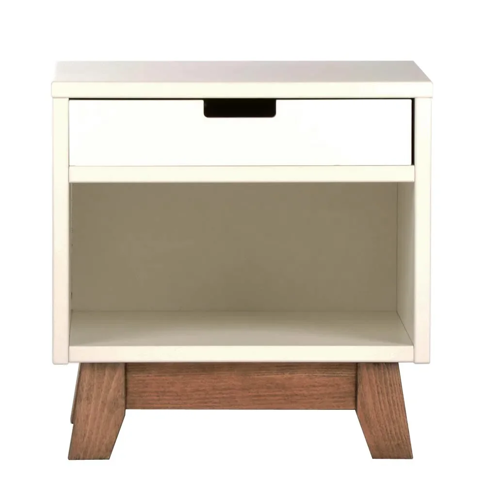 Quax Nachttisch Trendy weiss, möchten Sie eine Schublade?: nein