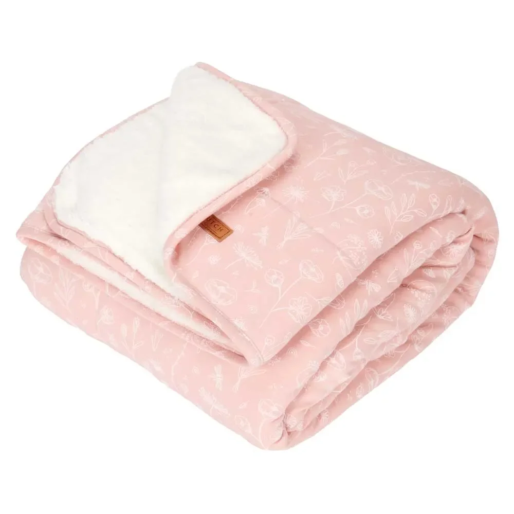 Little Dutch Baby Kuscheldecke Wild Flowers rosa