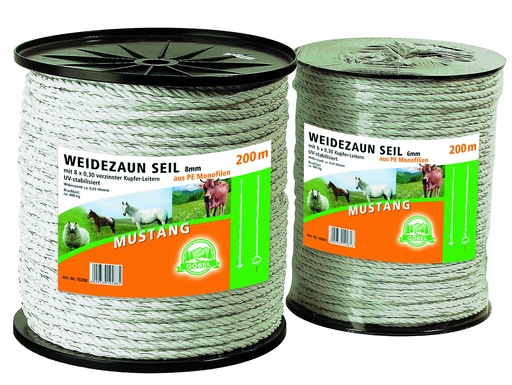 "Elektroseil Mustang aus PE Monofilen 6mm 200m image"