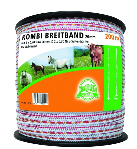 "Combi-Breitband 200m 20mm  4x0,20+2x0,30 Niro image"
