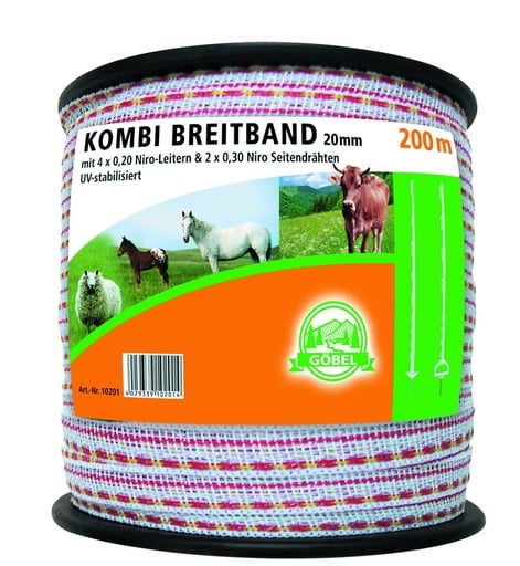 "Combi-Breitband 200m 20mm  4x0,20+2x0,30 Niro image"