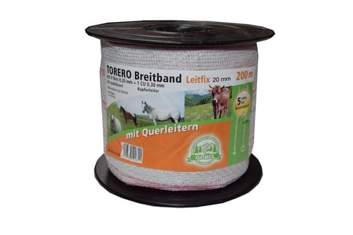 "Torero-Breitband 20mm 200m weiß/rot image"