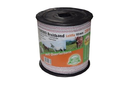 "Torero-Breitband 10mm 200m weiß/rot image"