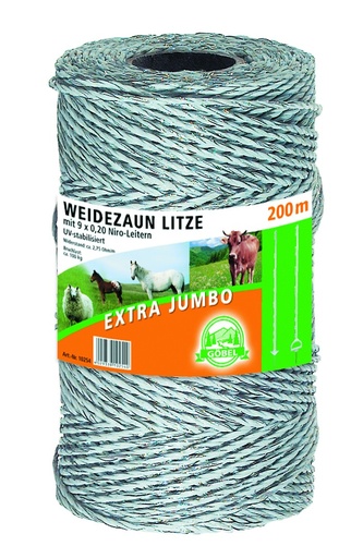 "Extra Jumbo Kunststofflitze 200m 9 x 0,20Niro image"