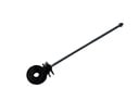 Ring-Isolatoren schwarz, M6-Gw.x 22cm 25er Btl.