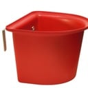 Transporterkrippe mit Metallhaltern rot