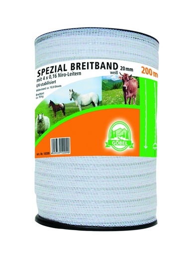 "Spezial-Breitband 20mm 200m 4x0,16 Niro weiß image"