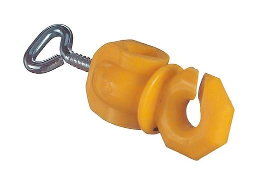 "Zweitisolator mit Feststellschraube gelb image"